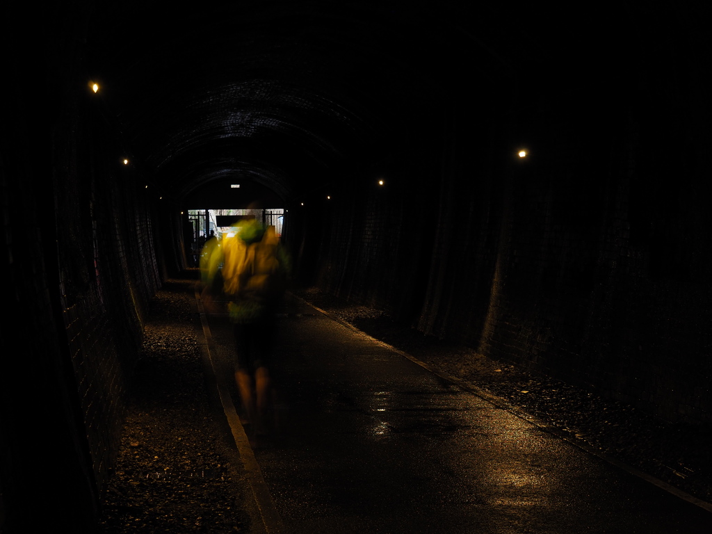 P3060017 ultra runner in the tunnel ultra marathon